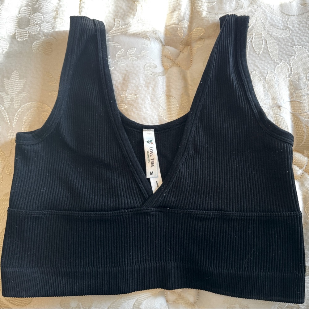 Love Tree Seamless Ribbed Bra
